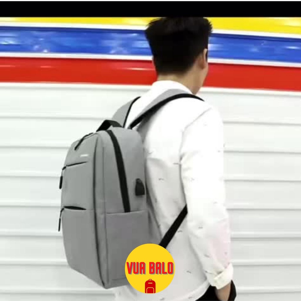Balo laptop nam nữ 15 6 inch chống sốc có cổng USB, túi đựng máy tính rẻ đẹp thời trang hàng loại 1