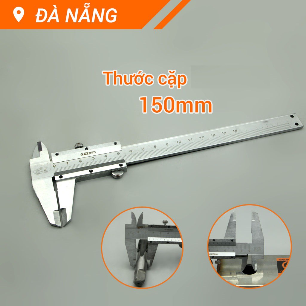 Thước cặp 150mm sai số là 0.02mm