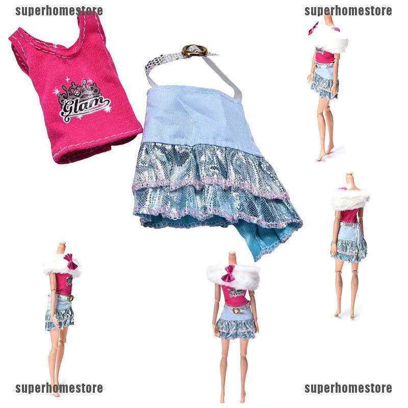 Set 3 Món Đồ Thời Trang Xinh Xắn Cho Búp Bê Barbie