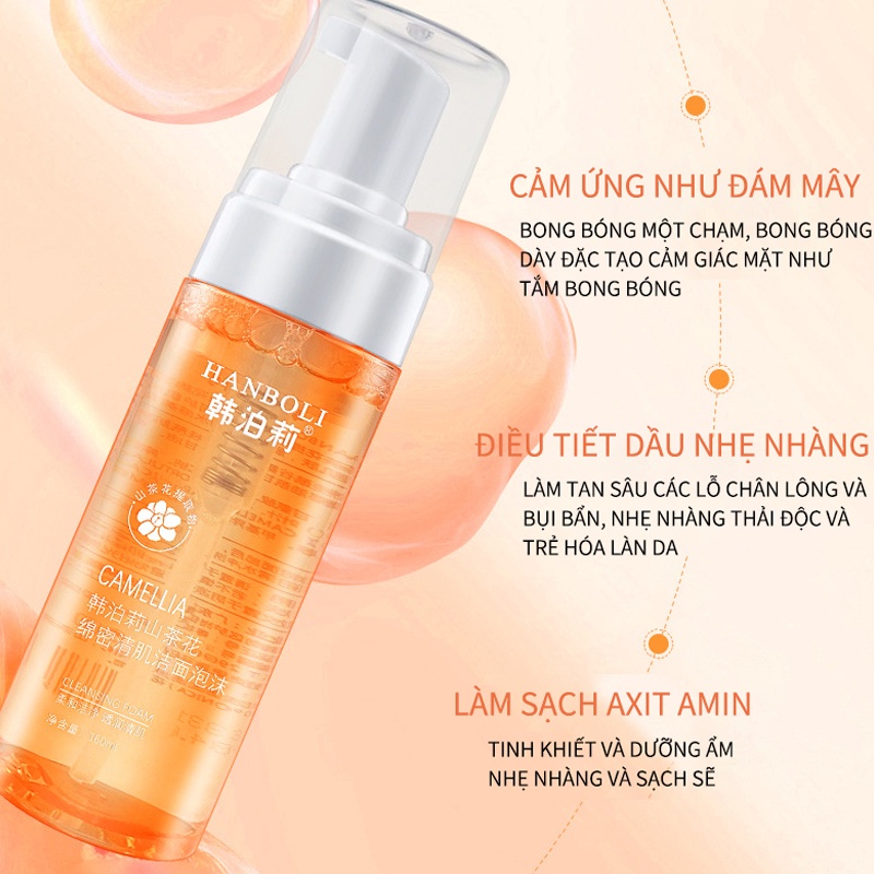 Sữa Rửa Mặt làm sạch dưỡng ẩm Tạo Bọt Thơm Giúp Làm Sạch Da Chống Mụn Authentic 160ml KB-HBLXMN