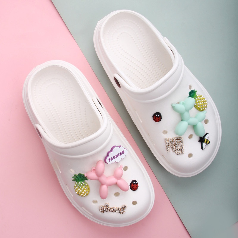 Phụ Kiện Khóa Giày Crocs Hình Chú Chó 3D Dễ Thương