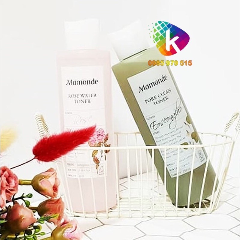 (Đủ bill) Toner nước hoa hồng Mamonde Rose / Pore Clean / Aqua / Honey / Chamomile Pure toner Diếp cá đất sét | WebRaoVat - webraovat.net.vn