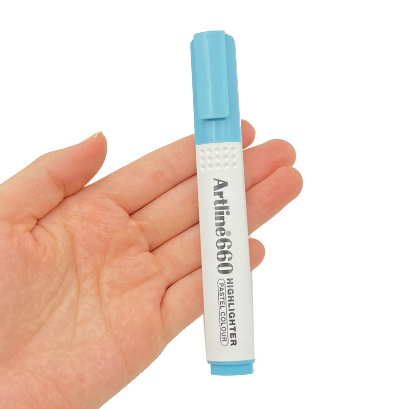 Bút Dạ Quang Pastel Artline EK-660 1.0-4.0mm - Xanh Da Trời