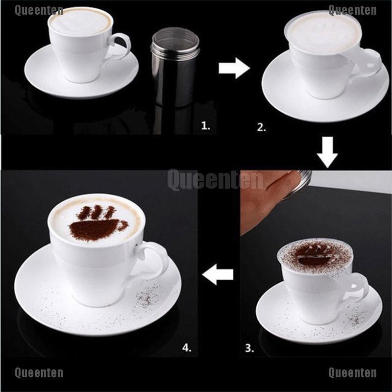 ★Nữ Hoàng★Set 16 Khuôn Phun Họa Tiết Hoa Trang Trí Máy Pha Cà Phê