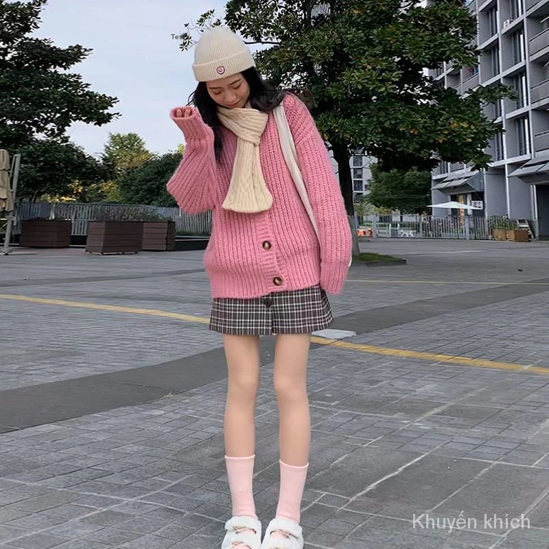 Quần tất legging lông cừu dày màu da nude siêu tự nhiên mặc bên ngoài thời trang xuân thu dành cho nữ