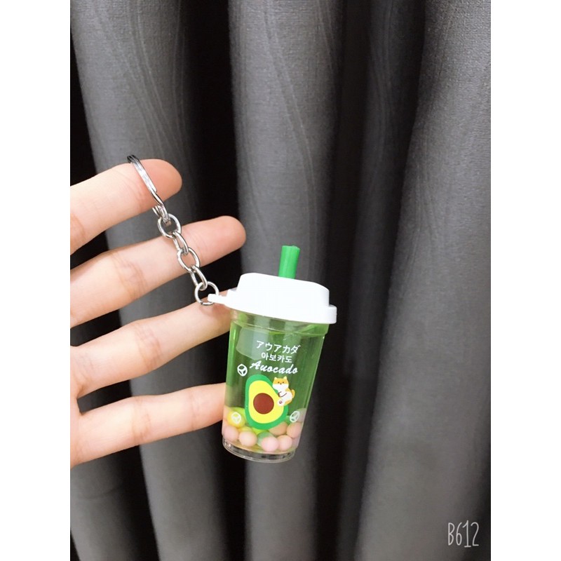 Móc khoá nước trà sữa