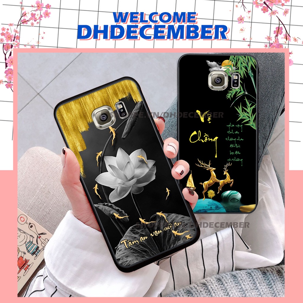 Ốp lưng Samsung Galaxy S6 / S6 EDGE in hình thư pháp tâm an vạn sự an ,mã đáo thành công SIÊU CHẤT