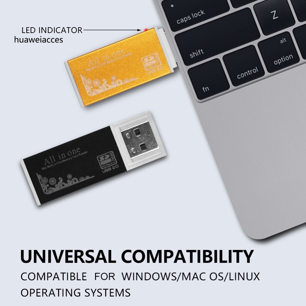 Đầu Đọc Thẻ Nhớ Hua Usb 2.0 Micro-Sd / Tf / Ct / Ms / Sdhc / Mmc | BigBuy360 - bigbuy360.vn