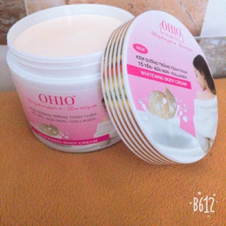 Kem dưỡng trắng da body ohio colagen 300g