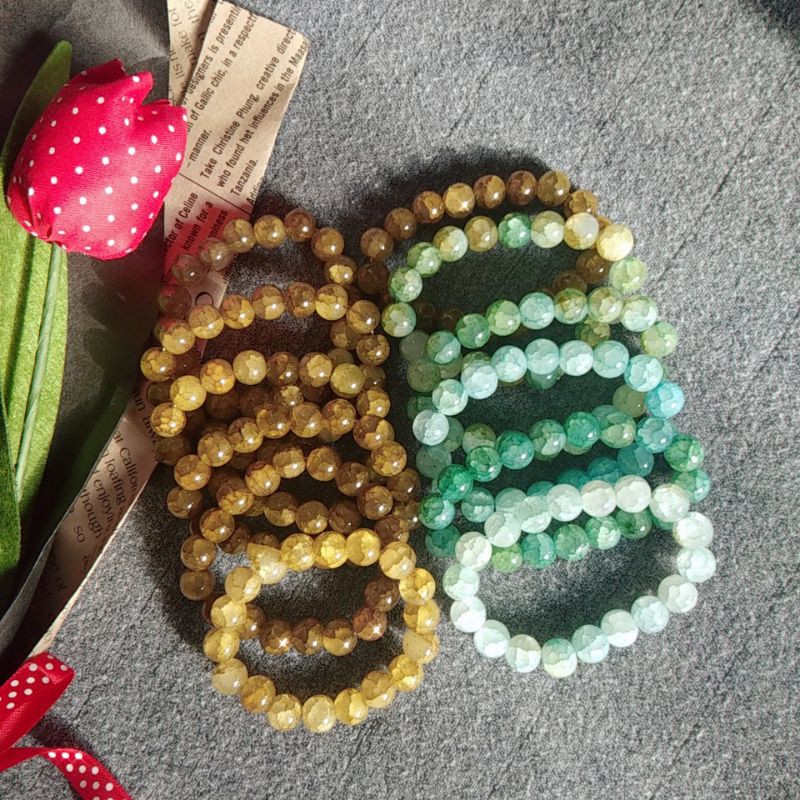 Vòng tay hạt đá nứt 10ly