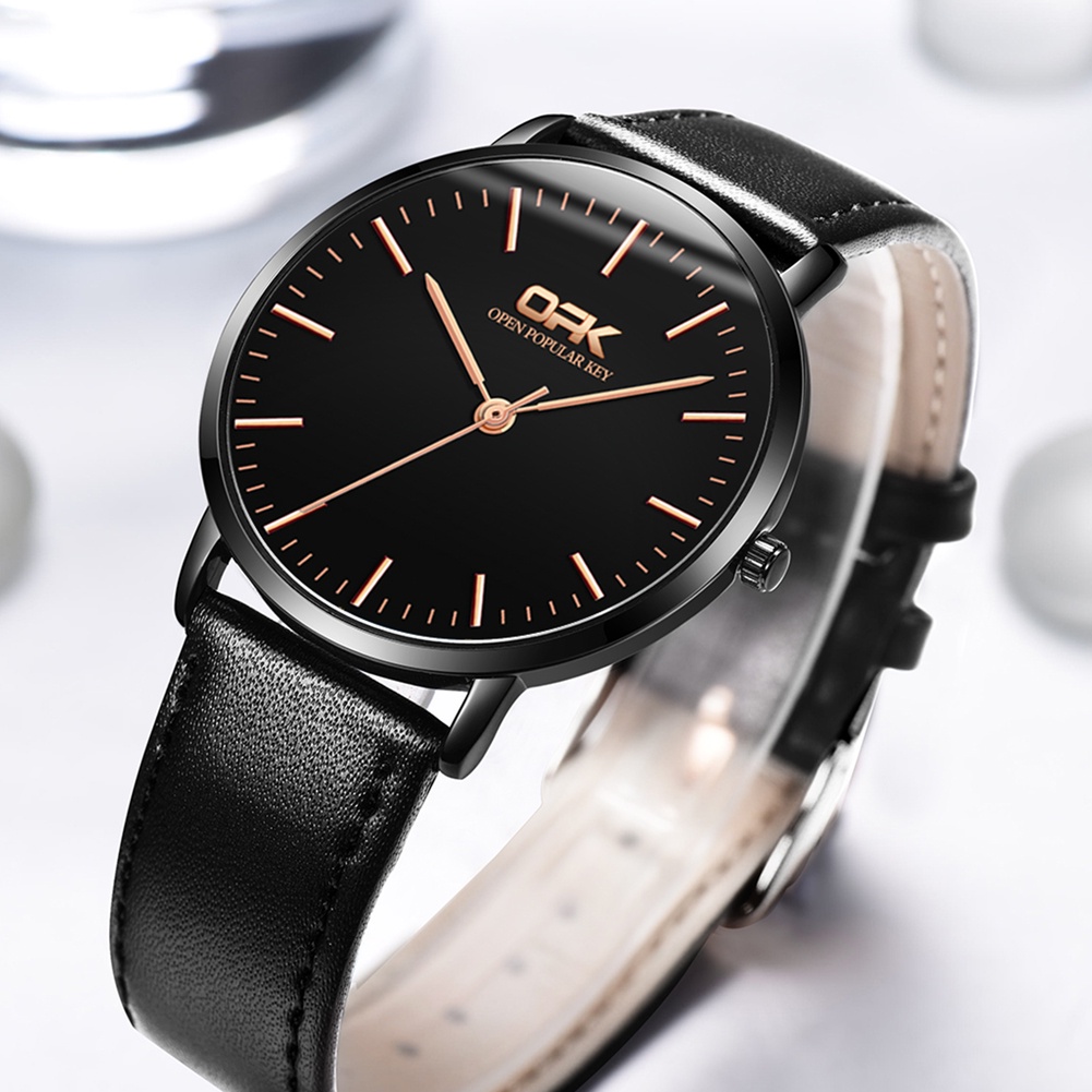 OPK 8101 Quartz Watch Men's Fashion Leather Strap | BigBuy360 - bigbuy360.vn