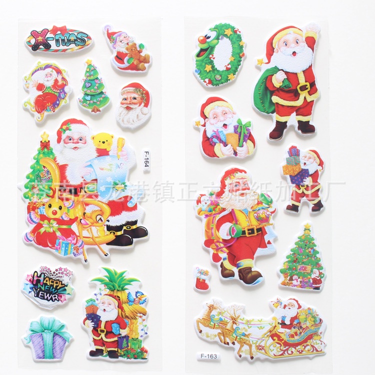 10 Vỉ Sticker 3D Giáng Sinh