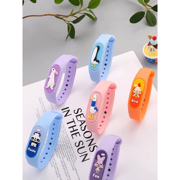 Vòng tay chống muỗi cho người lớn trẻ em hình thú dễ thương