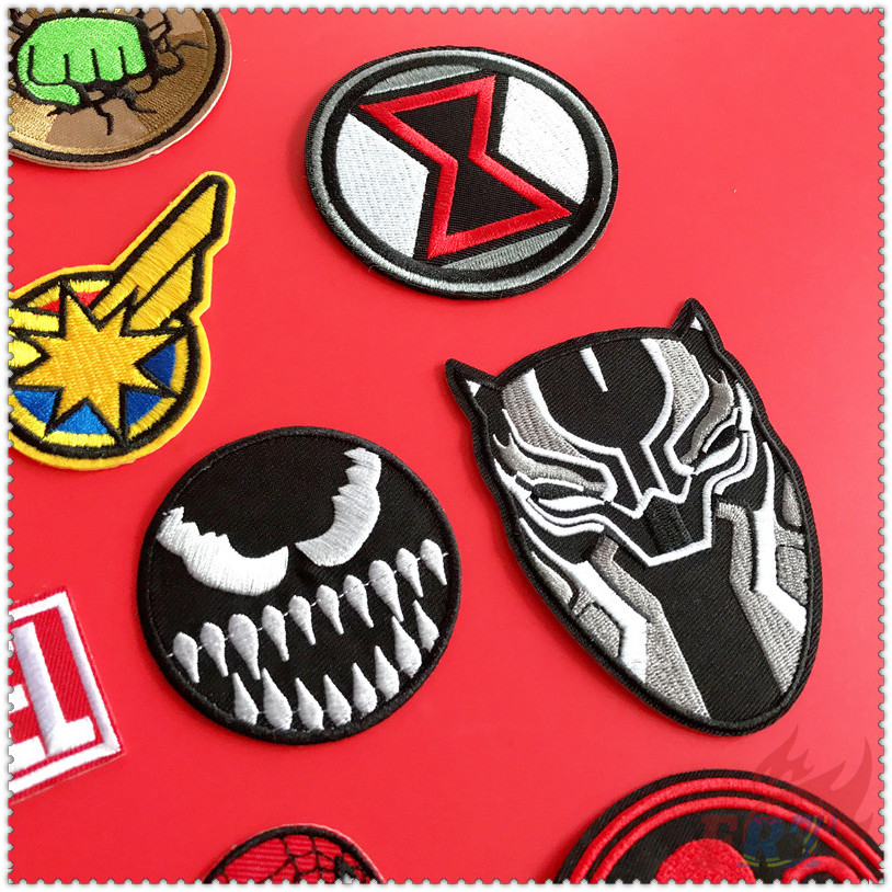 Miếng dán ủi quần áo hình biểu tượng siêu anh hùng marvel