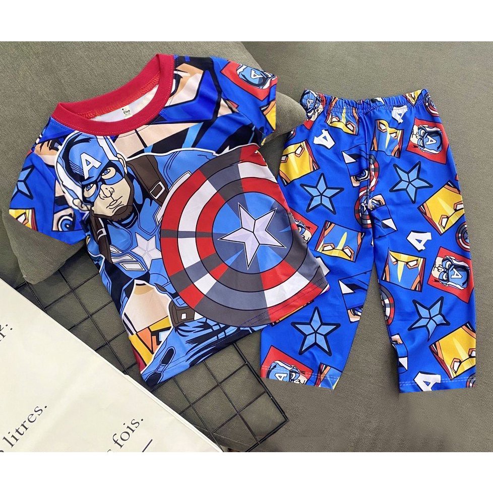 [8-12Kg] Bộ đồ bé Trai quần dài in hình 3D HOT TREND chất vải dày mịn thoáng mát được các bé yêu thích BTD03