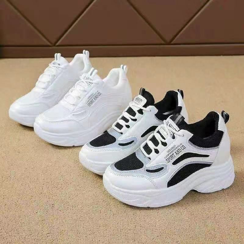 Giày thể thao nữ đế đúc bánh mì nâng 7 phân siêu hot