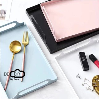 Khay tay cầm pastel trang trí chụp ảnh, decor nhà cửa, cửa hàng