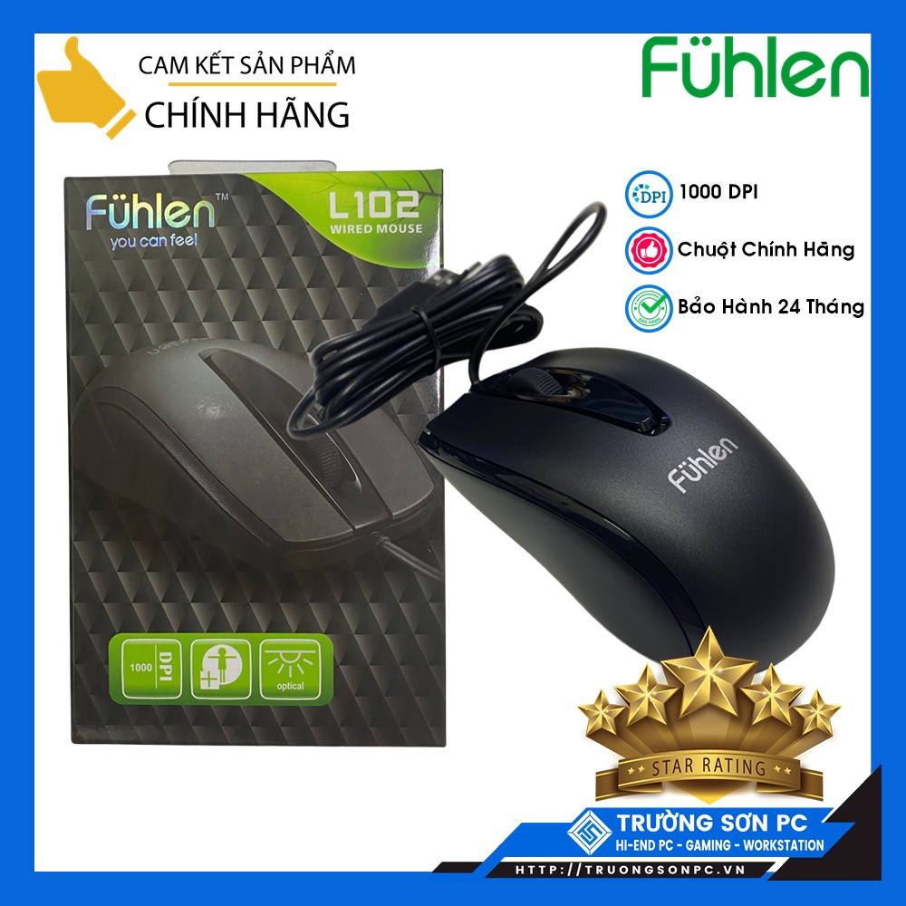 Chuột Máy Tính FUHLEN LM102/ DAREU LM130 LM066 Gaming (USB) | Chính Hãng Bảo Hành 24 Tháng