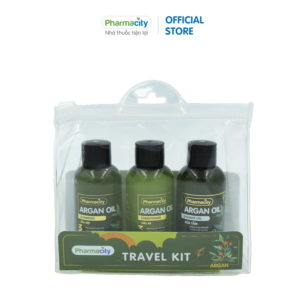 Bộ sản phẩm du lịch Pharmacity Olive Oil, Argan Oil (3 chai x 60ml)