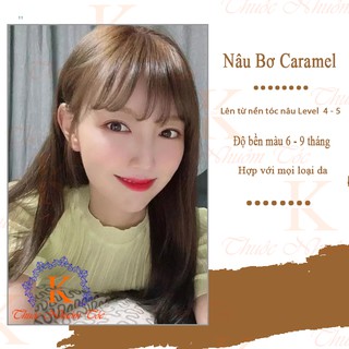 (KHÔNG TẨY) Thuốc nhuộm tóc NÂU BƠ - NÂU CARAMEL kocolor