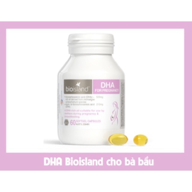 Viên uống Bioisland DHA cho bà bầu / Date 2023