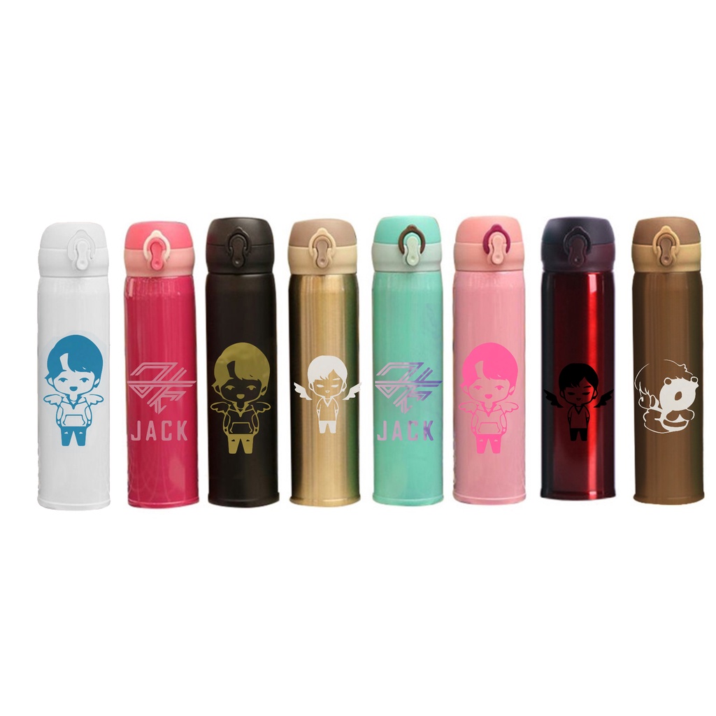 bình nước 2 lớp jack B2DC25 j97 dễ thương cute hoạt hình 400-500ml