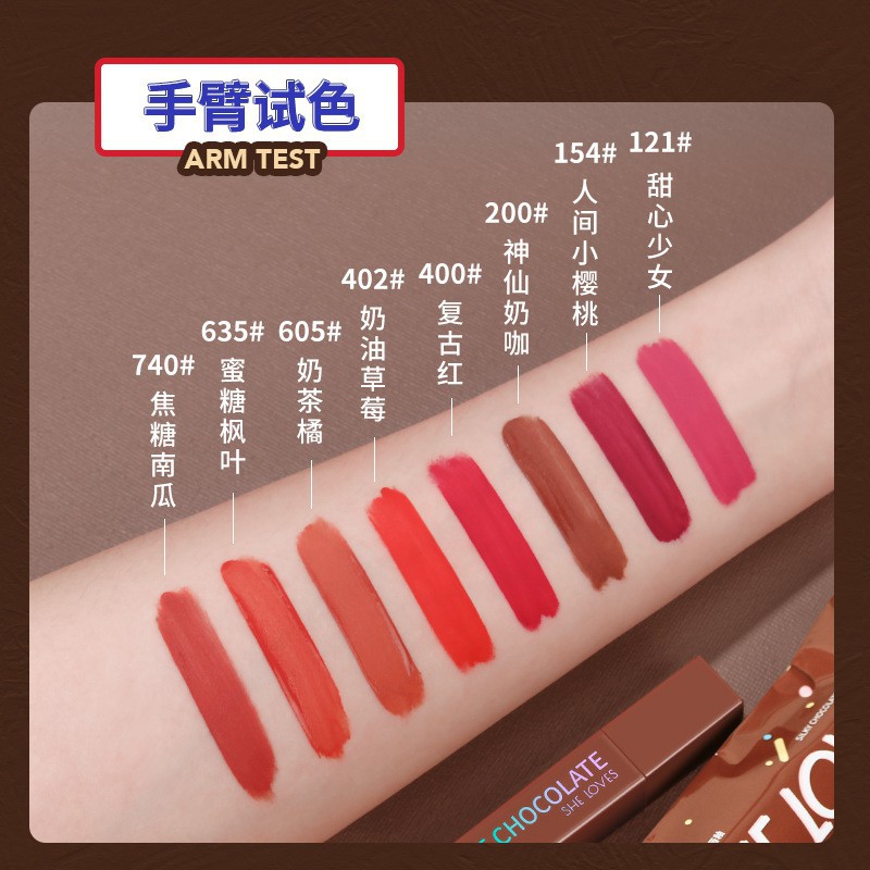 SHE LOVES Velvet Matte Lip Glaze không thấm nước và không phai | BigBuy360 - bigbuy360.vn