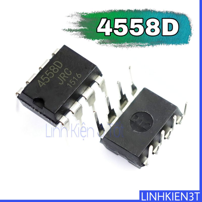 ( Túi 2 con) IC khuếch đại thuật toán JRC4558D 4558D 4558 DIP-8 chính hãng