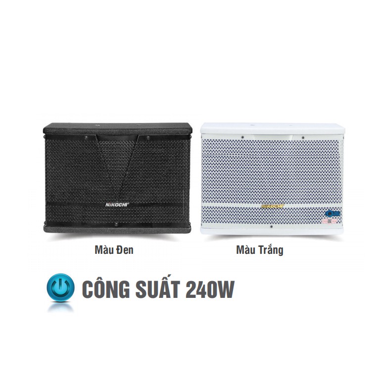 Loa treo NIKOCHI NK-601M - Công suất tối đa 120W, Hệ thống 2 đường tiếng, 2 loa