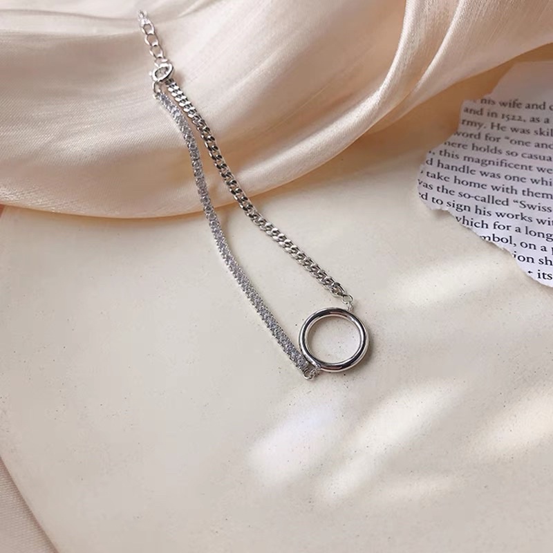 lắc tay mặt tròn đính đá xinh xắn