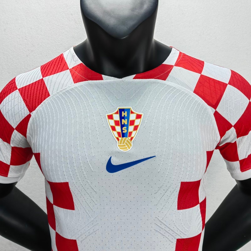 Áo Thun Đá Banh Tay Ngắn Croatia Size S-XXL 2022