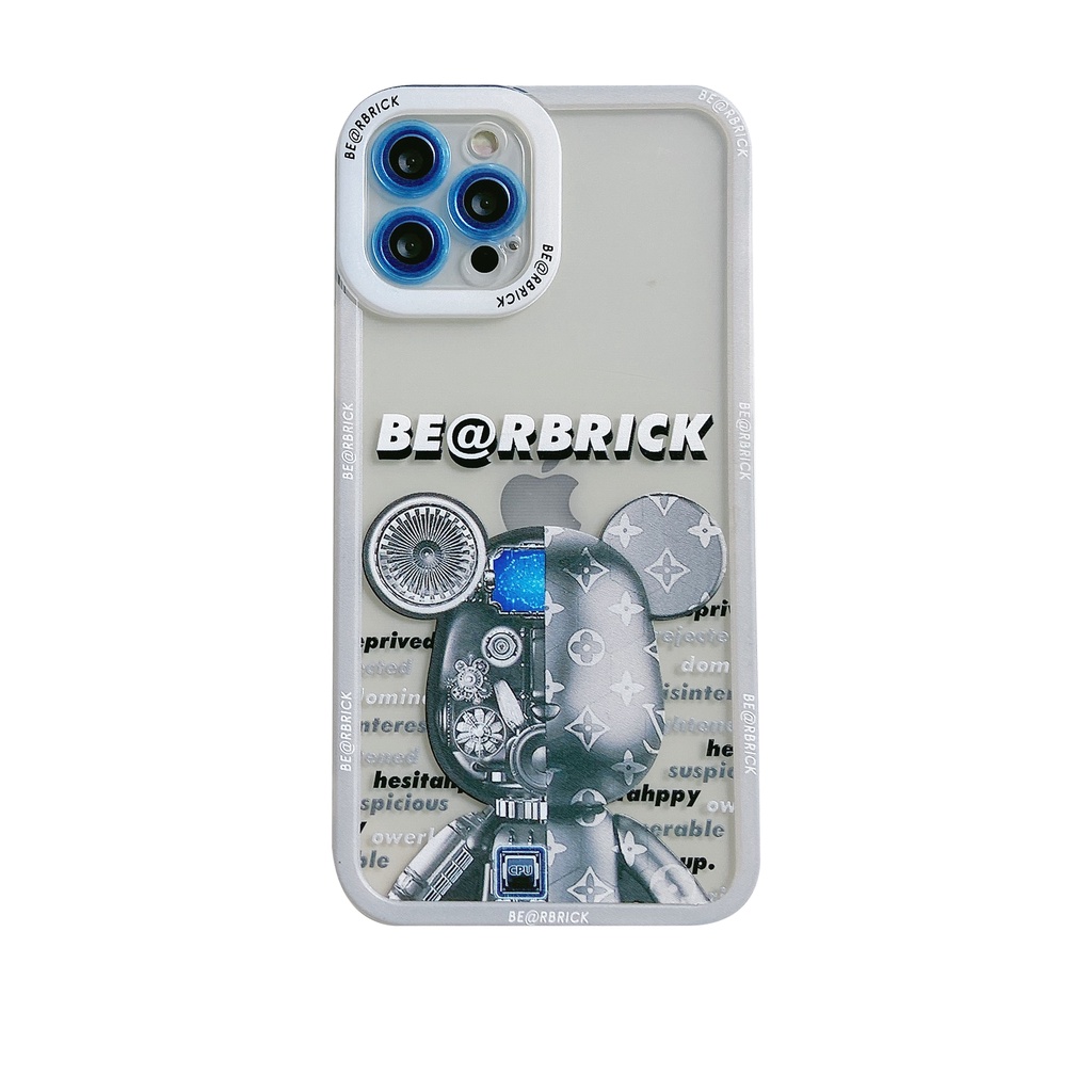 Ốp Lưng bearbrick iphone 12Promax 11 11pro xs max xr 8 7 7plus se2020 Ốp điện thoại trong bảo vệ camera viền vuông | BigBuy360 - bigbuy360.vn