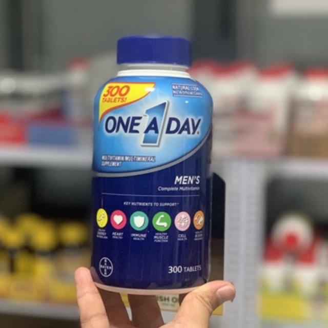 Vien Uống One A Day Men'S Multivitamin Health Formula, 300 Viên, Mẫu Mới