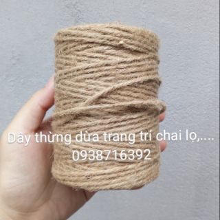 1m dây thừng dừa 2mm trang trí chai lọ