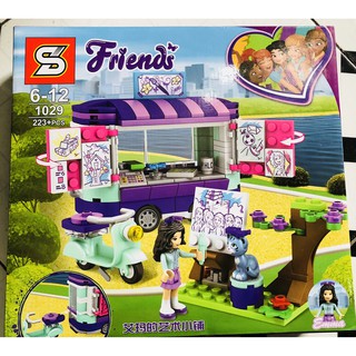 Bộ lego  friends xe bán hàng tự động 223 chi tiết