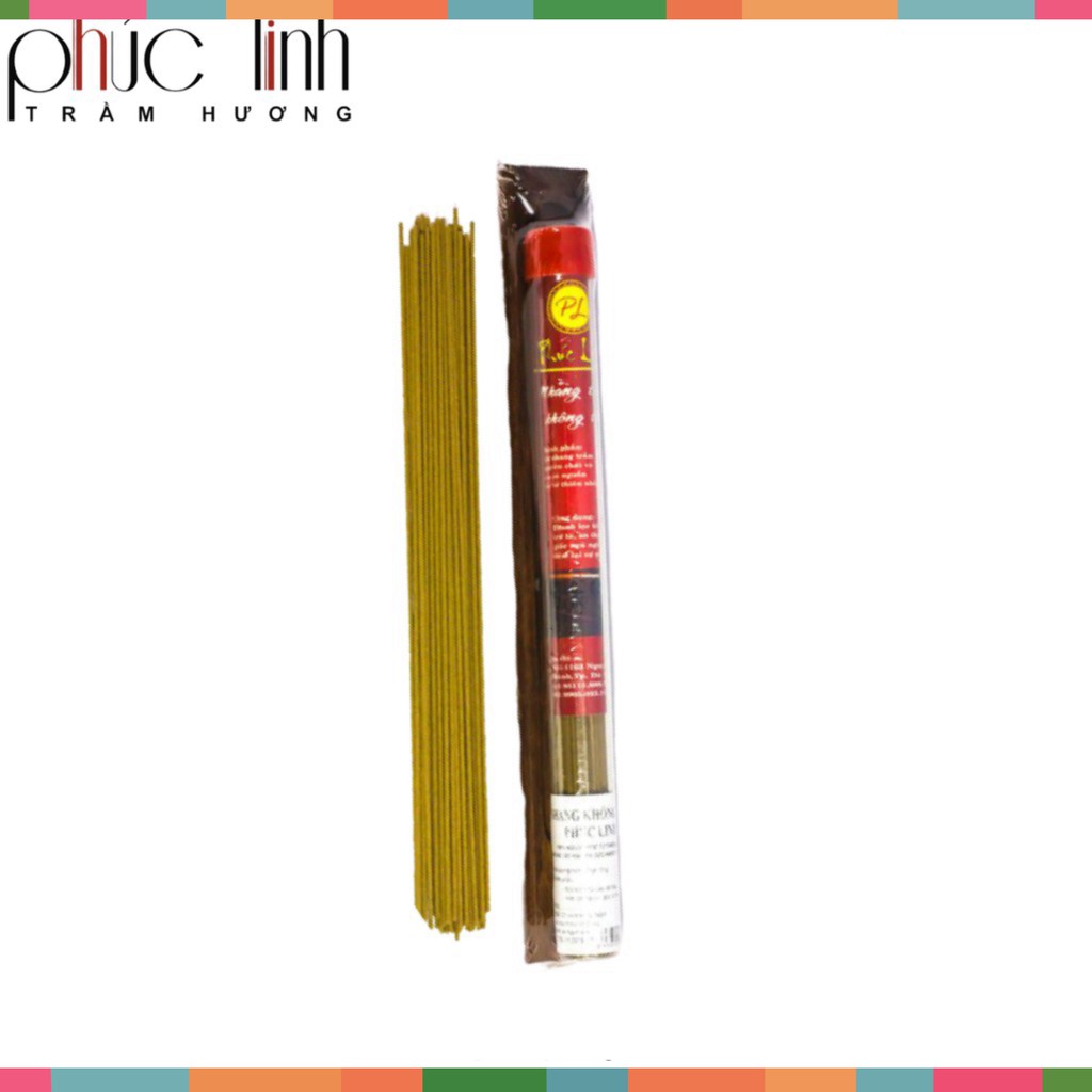 Nhang trầm không tăm nắp đỏ + máng gỗ - 20gr - Phúc Linh trầm hương nguyên chất, không hương liệu và hóa chất