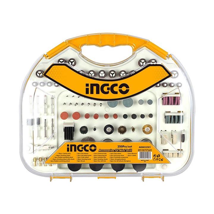 Bộ 250 linh kiện khoan mini INGCO AKMG2501
