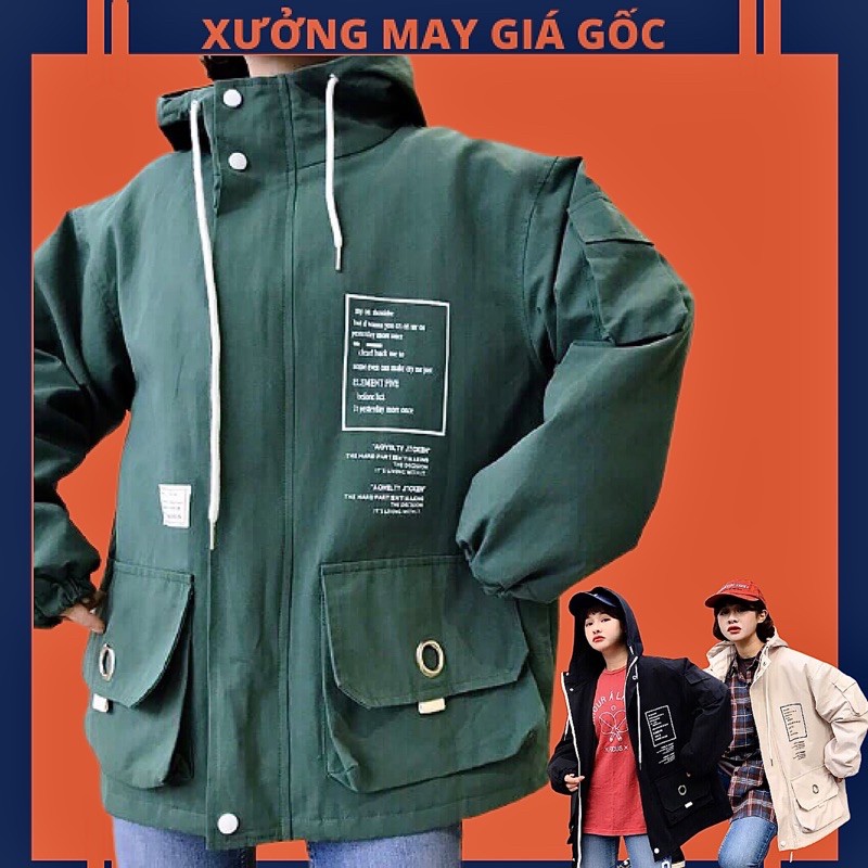 🎆𝐇𝐎𝐓𝐓𝐑𝐄𝐍𝐃🎆 052 Áo Khoác Kaki 2 Lớp Bomber jackets unisexSiêu Hot (Kèm Video, Hình Chụp Thật)