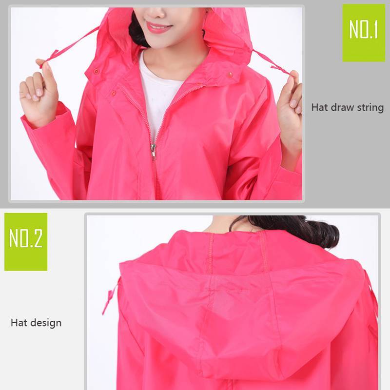 Áo Mưa Dáng Dài Chất Liệu Polyester Chống Thấm Nước Thời Trang Nhật Hàn Cho Nữ
