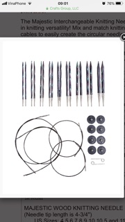 Bộ kim đan gỗ Knit Picks