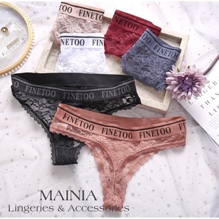 [Có Bigsize] Quần Lót Ren Lọt Khe Xuyên Thấu Nữ FINETOO Sexy Gợi Cảm Cao Cấp Loại 1 Mainia Shop