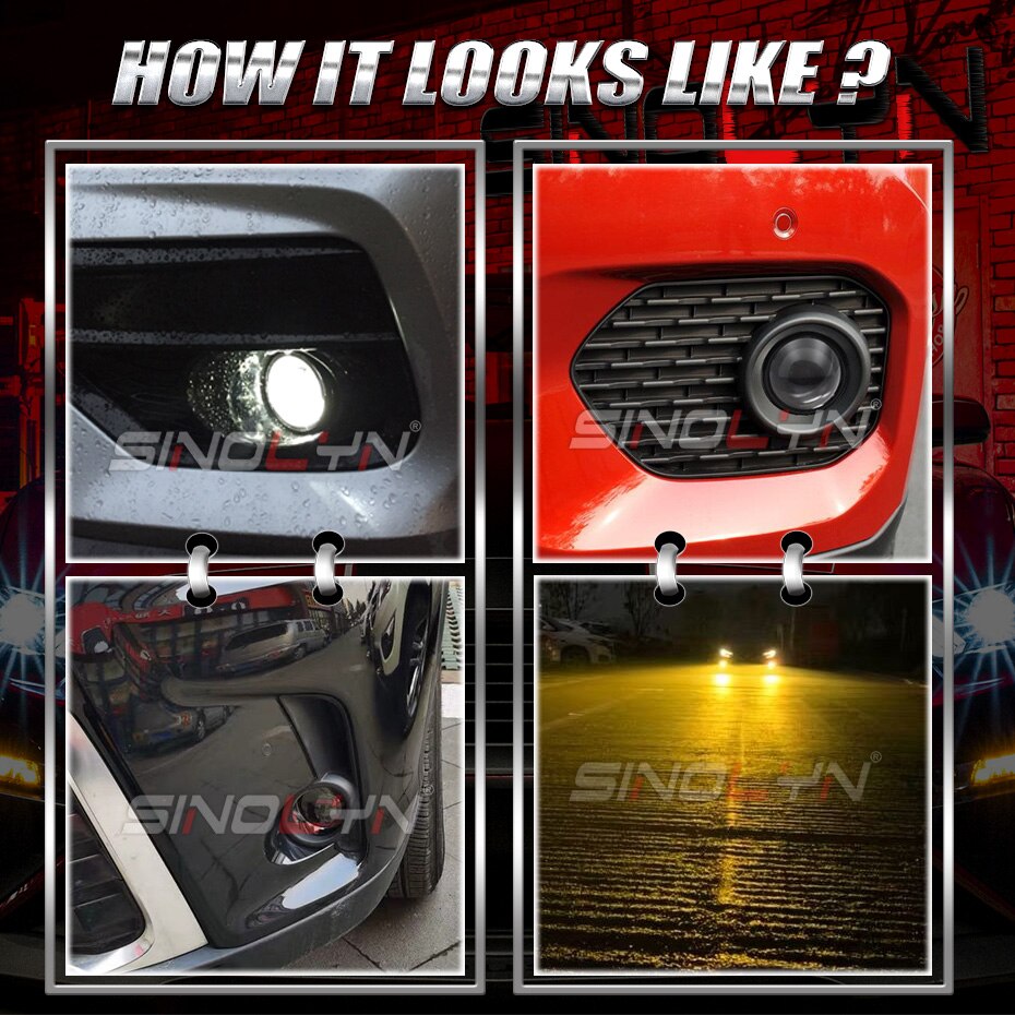 Đèn LED Sương Mù Ánh Sáng Xanh Dương D2H H11 HID Cho Mitsubishi Xpander / Outlander / Pajero / Galant / Grandis 3.0 inch