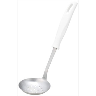 Muôi vớt inox KAI cỡ nhỏ (cán trắng)