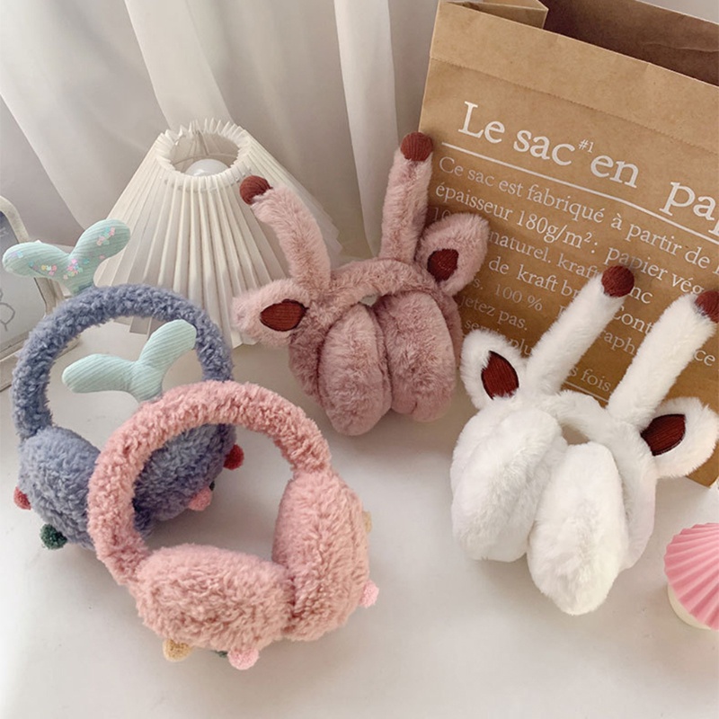 Chụp Tai Giữ Ấm Chống Gió Hình Tai Thỏ Dễ Thương Dùng Trượt Tuyết / Hoạt Động Ngoài Trời Vào Mùa Đông
