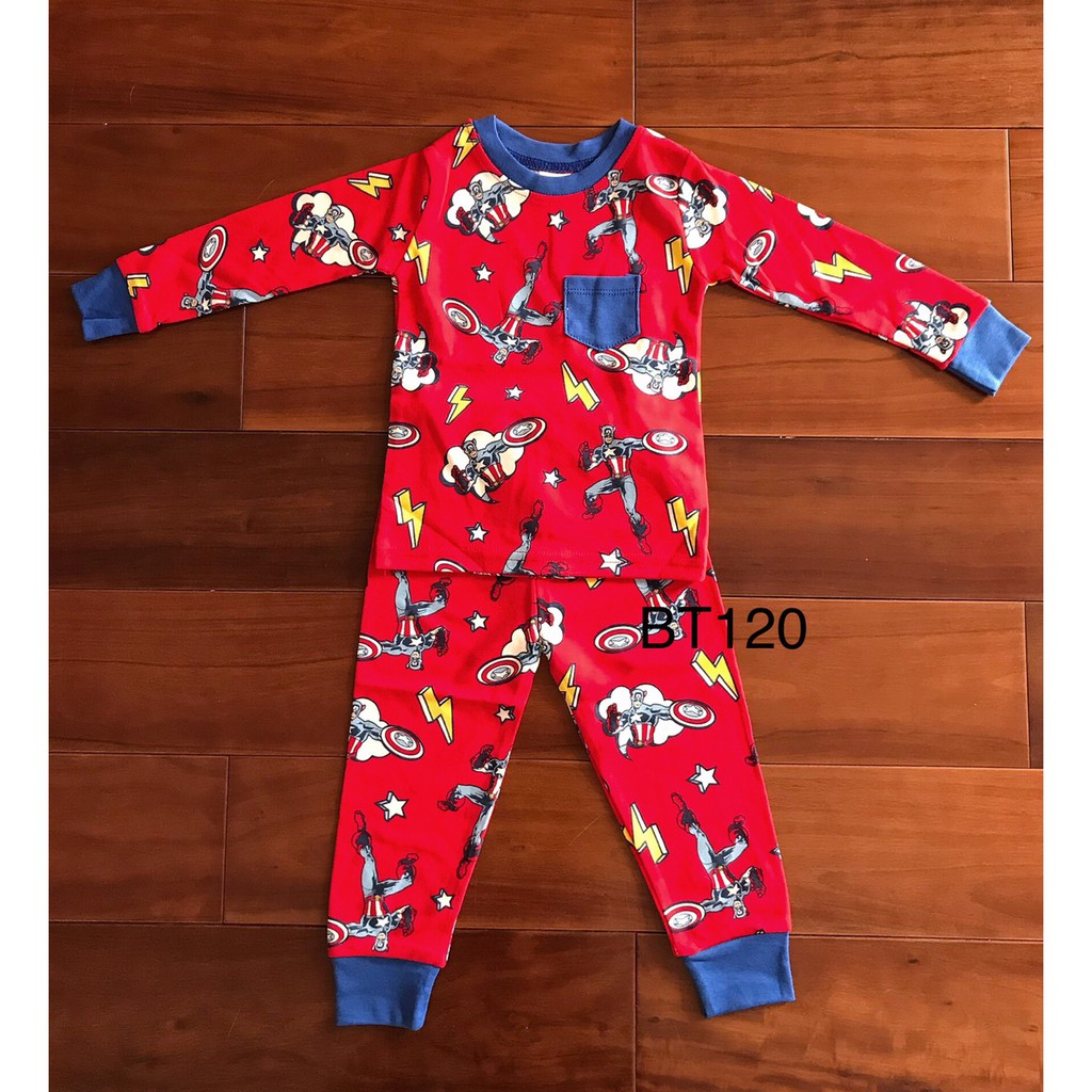 Bộ dài borip bé trai xe, siêu nhân, mickey 3-8T