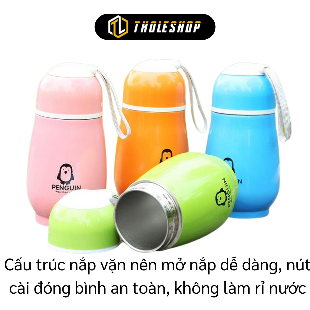 Bình Đựng Nước - Bình Nước Giữ Nhiệt Chim Cánh Cụt Đáng Yêu, Giữ Nhiệt Tốt 5057