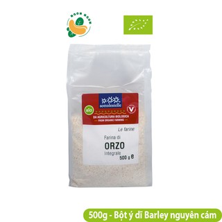 (Organic) Bột ý dĩ Barley nguyên cám hữu cơ Sotto 500g
