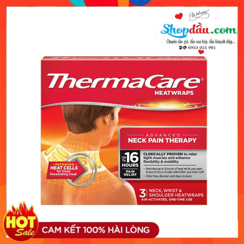 Cao Dán ThermaCare HeatWraps Neck Pain Therapy