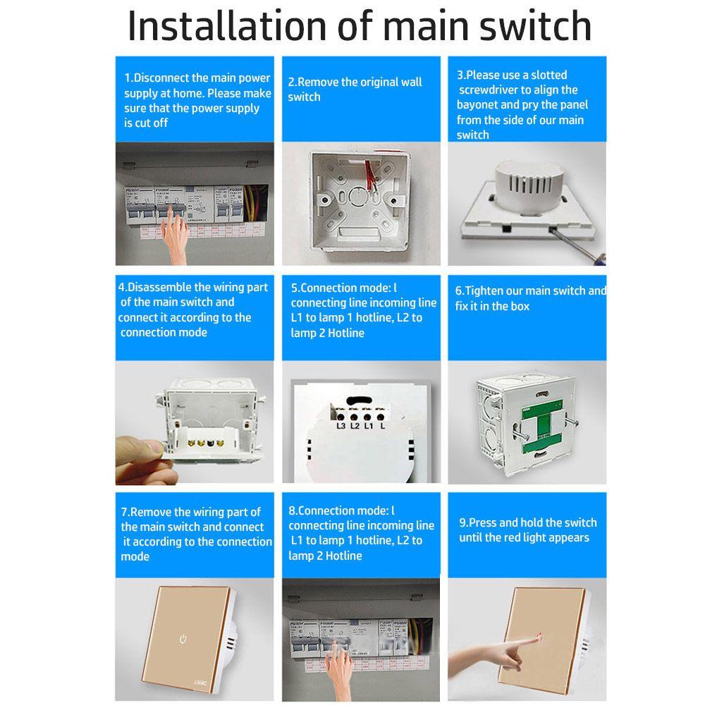 Công Tắc Đèn Gắn Tường 1 Chiều 1 / 2 / 3 Nút Chống Bụi