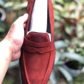 Giày lười nam đẹp cao cấp chất da bò thật bh 12 tháng kiểu dáng Penny Loafer thanh lịch - Mã T139